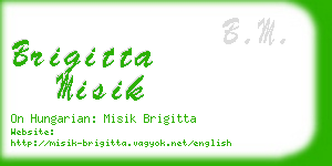 brigitta misik business card